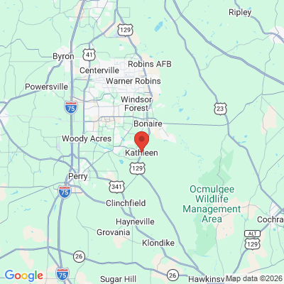 Map to  office in Kathleen, GA