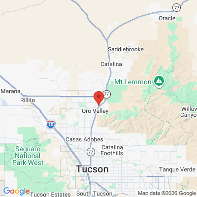 Map to  office in Oro Valley, AZ
