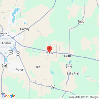 Map to  office in Clyde, TX