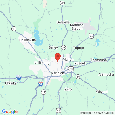 Map to  office in Meridian, MS