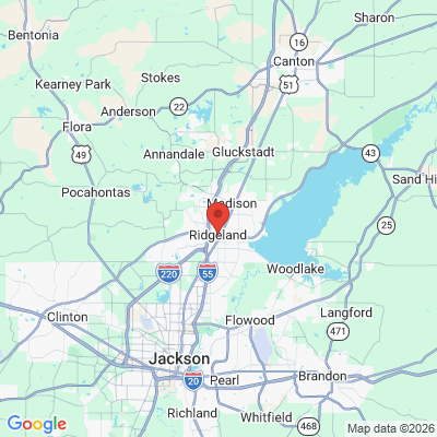 Map to  office in Ridgeland, MS