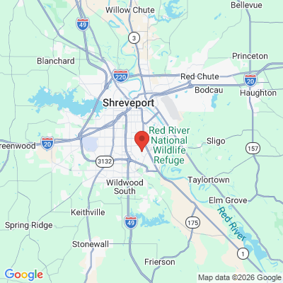 Map to  office in Shreveport, LA