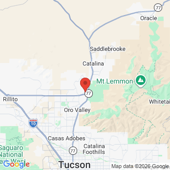 Map to Smith Dentalworks office in Oro Valley, AZ