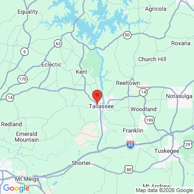 Map to  office in Tallassee, AL