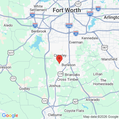 Map to  office in Burleson, TX