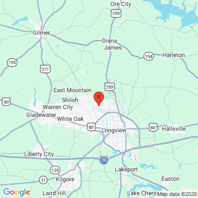 Map to  office in Longview, TX