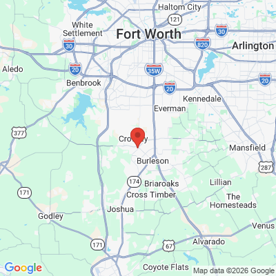 Map to  office in Crowley, TX