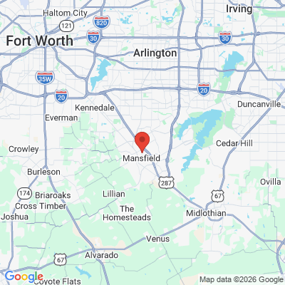 Map to  office in Mansfield, TX