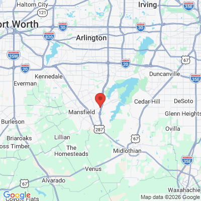 Map to  office in Mansfield, TX