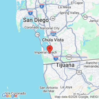 Map to South Bay Family Dental Practice office in San Diego, CA