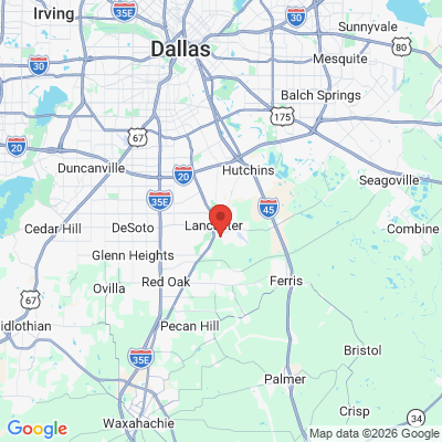 Map to  office in Lancaster, TX