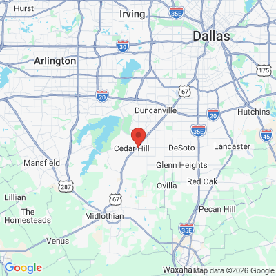 Map to  office in Cedar Hill, TX