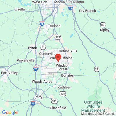 Map to  office in Warner Robins, GA