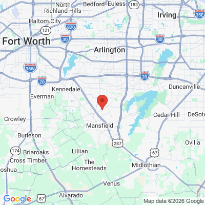 Map to  office in Mansfield, TX
