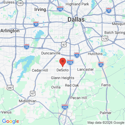Map to  office in De Soto, TX
