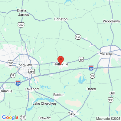 Map to  office in Hallsville, TX