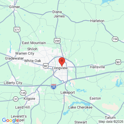 Map to  office in Longview, TX