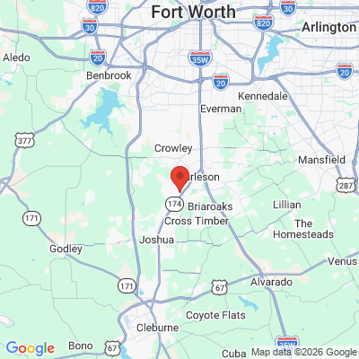 Map to  office in Burleson, TX