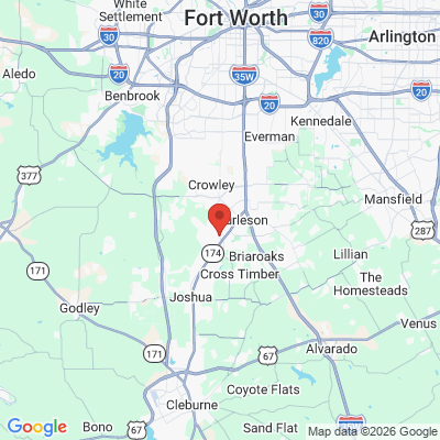 Map to  office in Burleson, TX