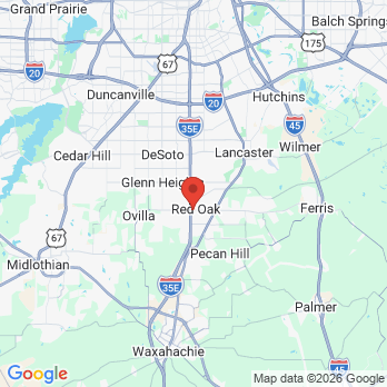Map to Allheart Dental office in Red Oak, TX