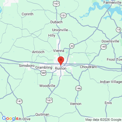 Map to  office in Ruston, LA