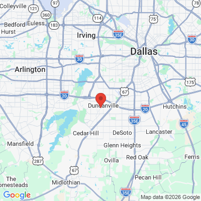 Map to  office in Duncanville, TX