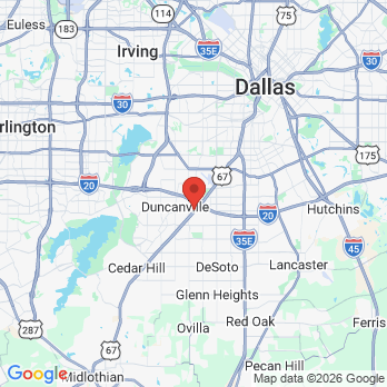 Map to Freeman Dental office in Dallas, TX