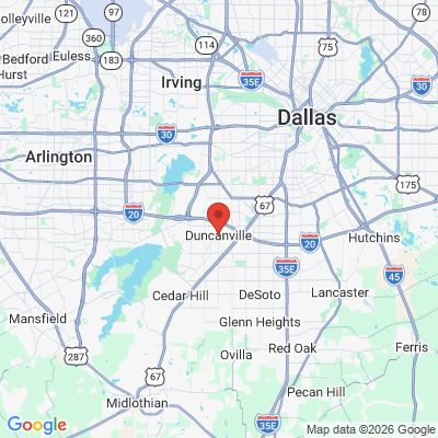 Map to  office in Duncanville, TX