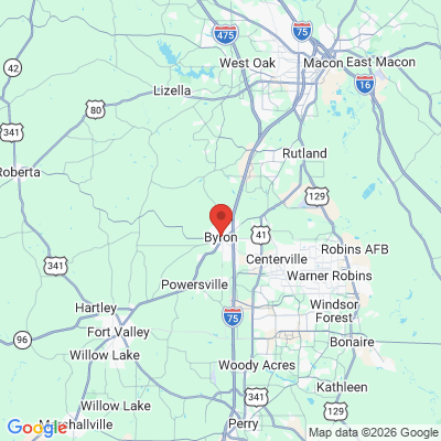 Map to  office in Byron, GA