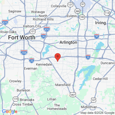 Map to  office in Arlington, TX