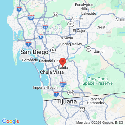 Map to  office in Bonita, CA