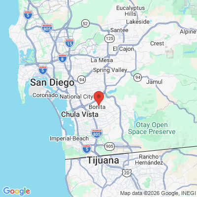 Map to  office in Bonita, CA