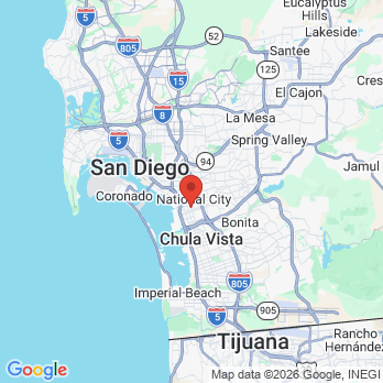 Map to OPSAM  office in National City, CA