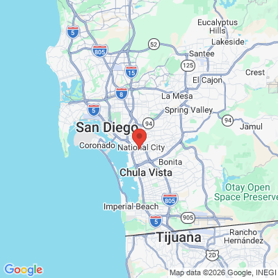 Map to  office in National City, CA