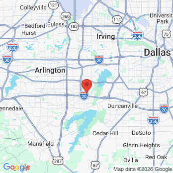 Map to Radiant Smiles office in Grand Prairie, TX