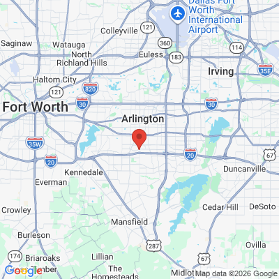 Map to  office in Arlington, TX