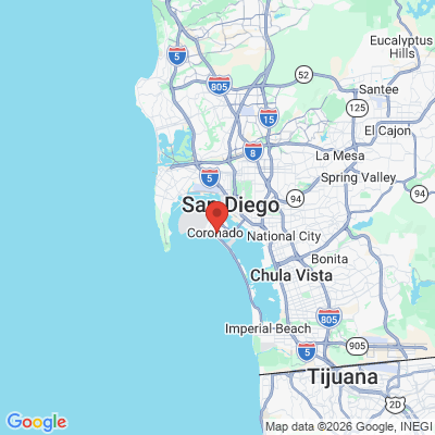 Map to  office in Coronado, CA