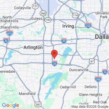 Map to William T. DuBois office in Grand Prairie, TX