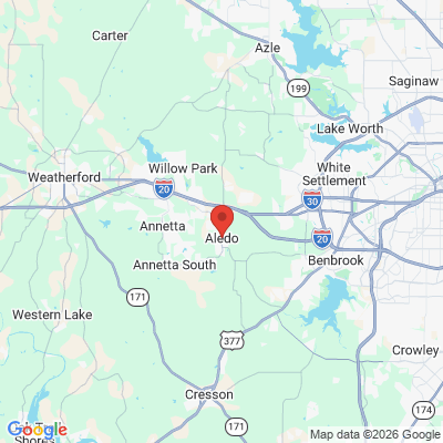 Map to  office in Aledo, TX