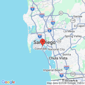 Map to Martha Morett office in Coronado, CA