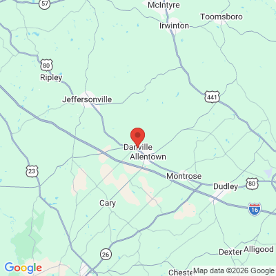 Map to  office in Danville, GA
