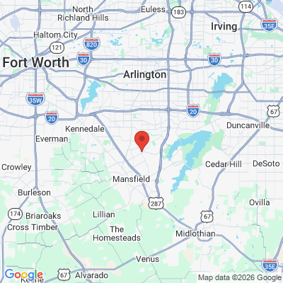 Map to  office in Mansfield, TX