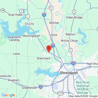 Map to  office in Shreveport, LA