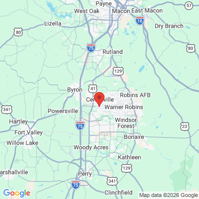 Map to  office in Warner Robins, GA