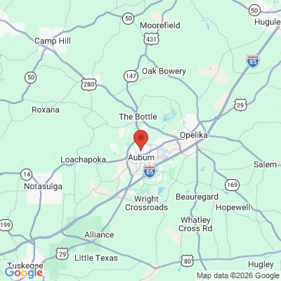 Map to  office in Auburn, AL