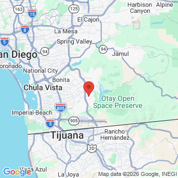 Map to Millenia Dental office in Chula Vista, CA