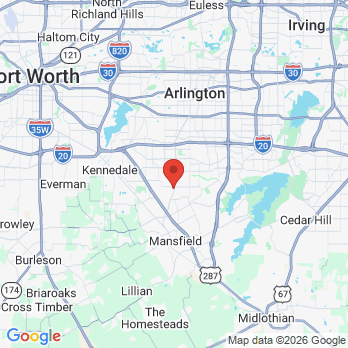 Map to Impact Dentistry (formerly Oak Dentistry) office in Arlington, TX