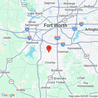 Map to  office in Fort Worth, TX