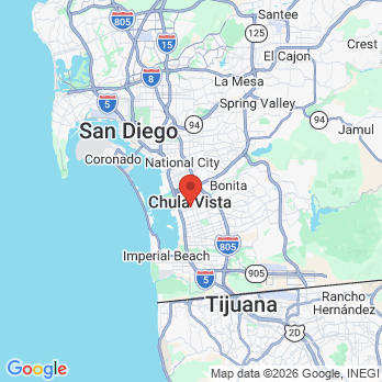Map to socal perio office in Chula Vista, CA