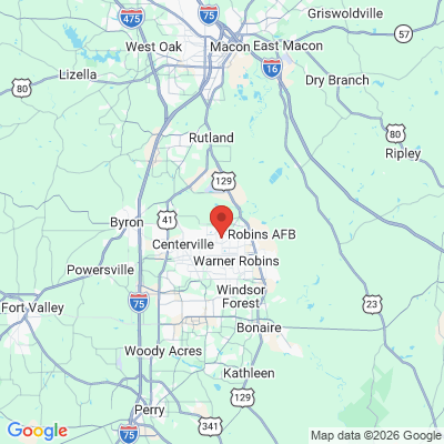 Map to  office in Warner Robins, GA